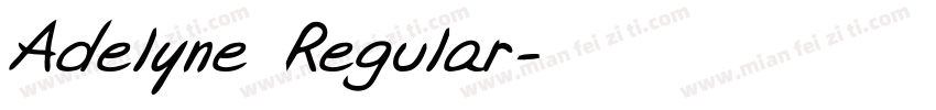 Adelyne Regular字体转换